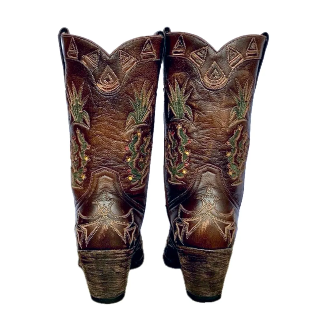 OLD GRINGO BOOT STAR Vintage Cactus Aztec Southwest Western Cowgirl Boots