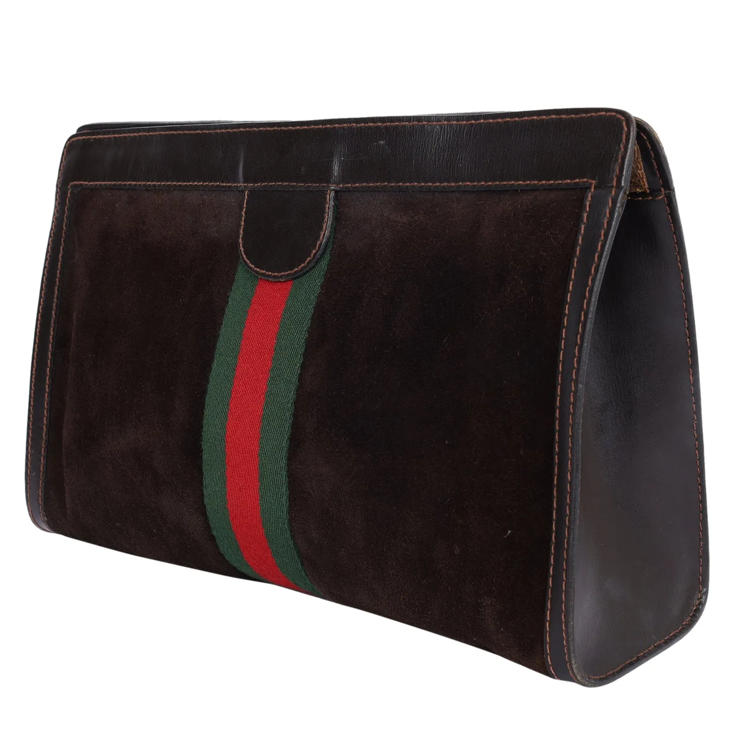 Ophidia GG Brown Clutch Toiletry Bag