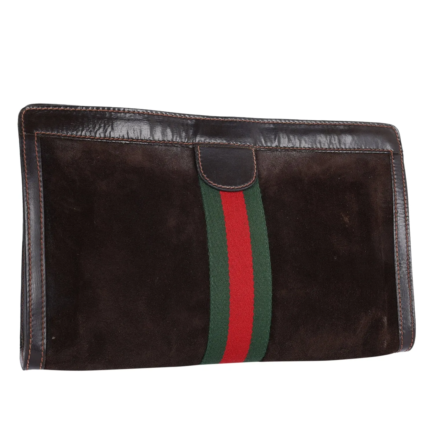 Ophidia GG Brown Clutch Toiletry Bag