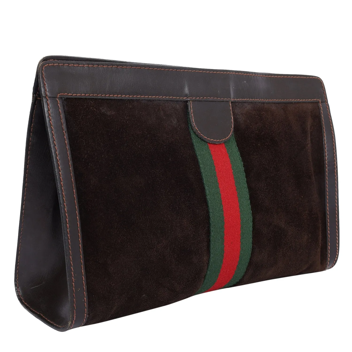 Ophidia GG Brown Clutch Toiletry Bag