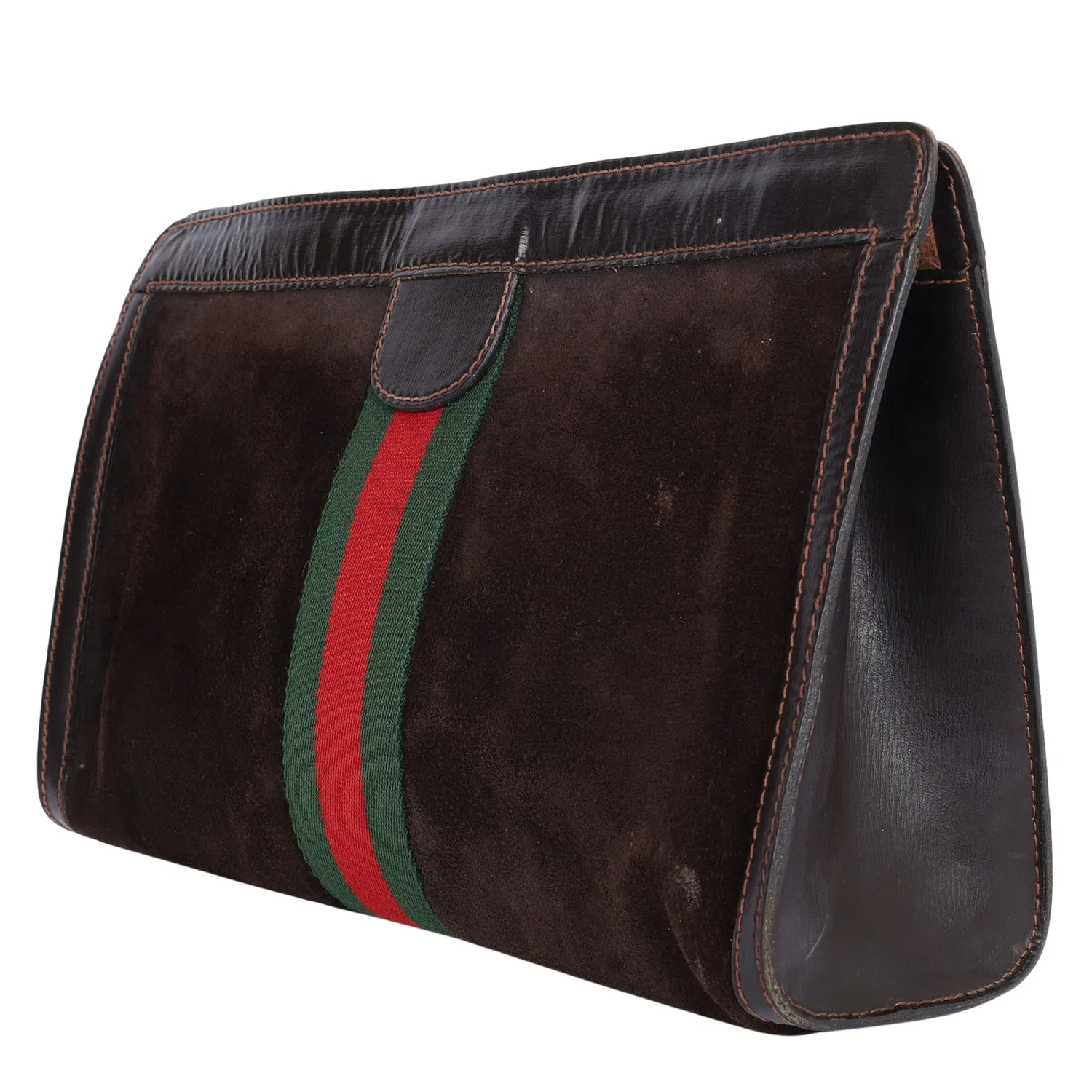 Ophidia GG Brown Clutch Toiletry Bag