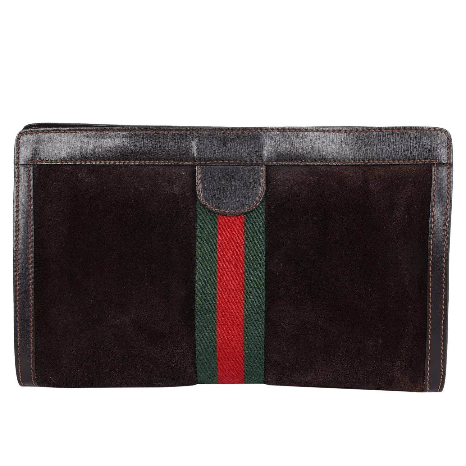 Ophidia GG Brown Clutch Toiletry Bag