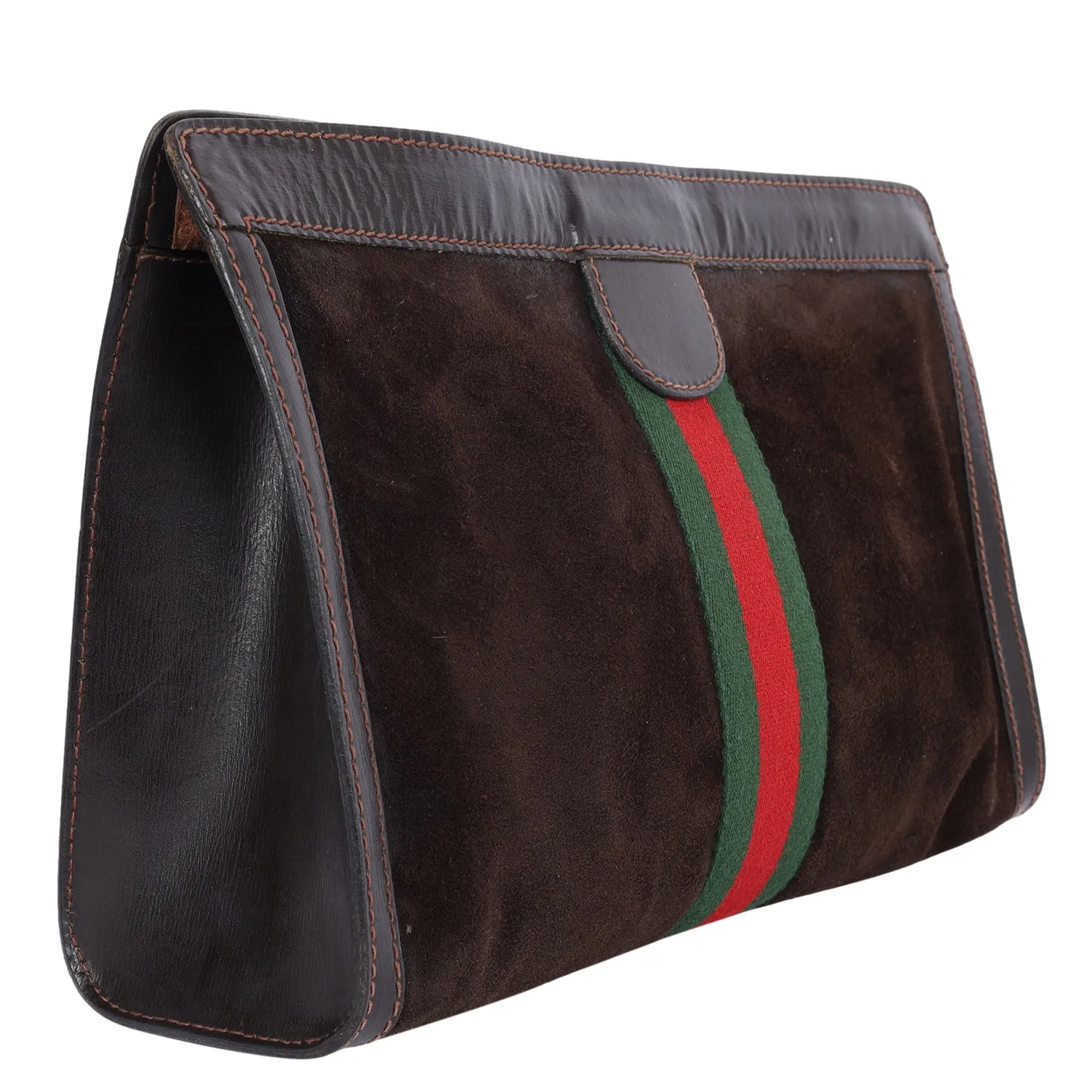 Ophidia GG Brown Clutch Toiletry Bag