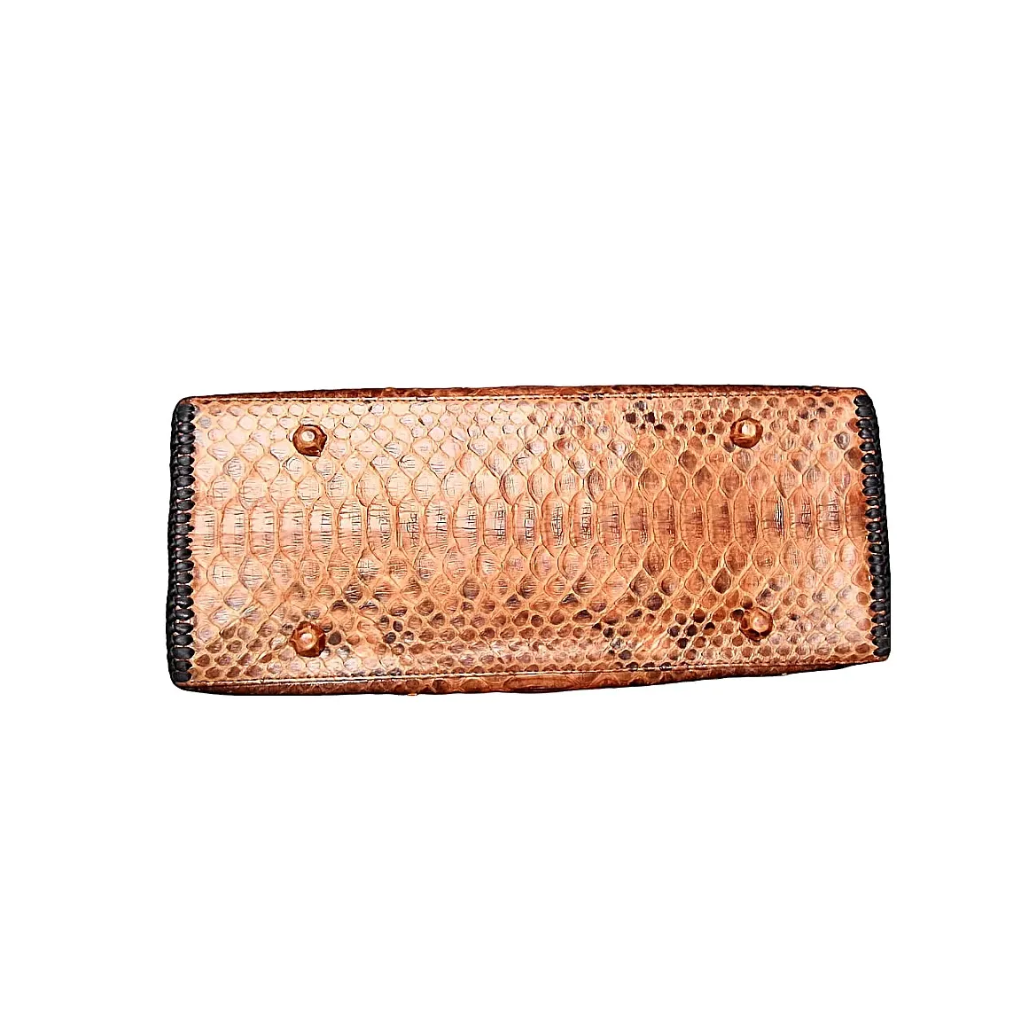 Orange Ochre Structured Tote Bag