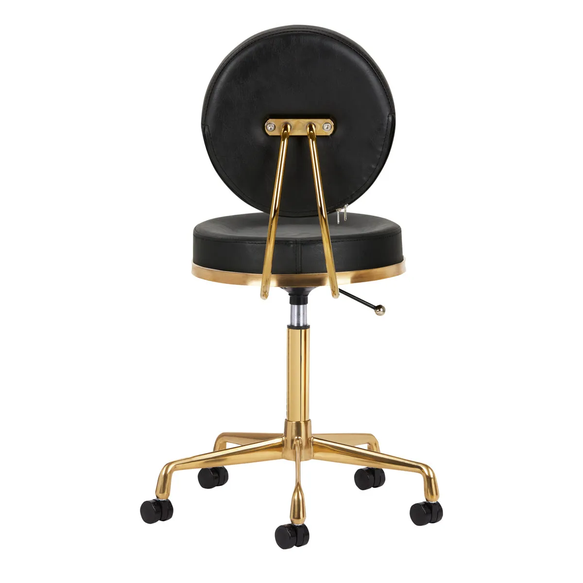 OUTLET ACTIVESHOP COSMETIC STOOL H5 GOLD BLACK