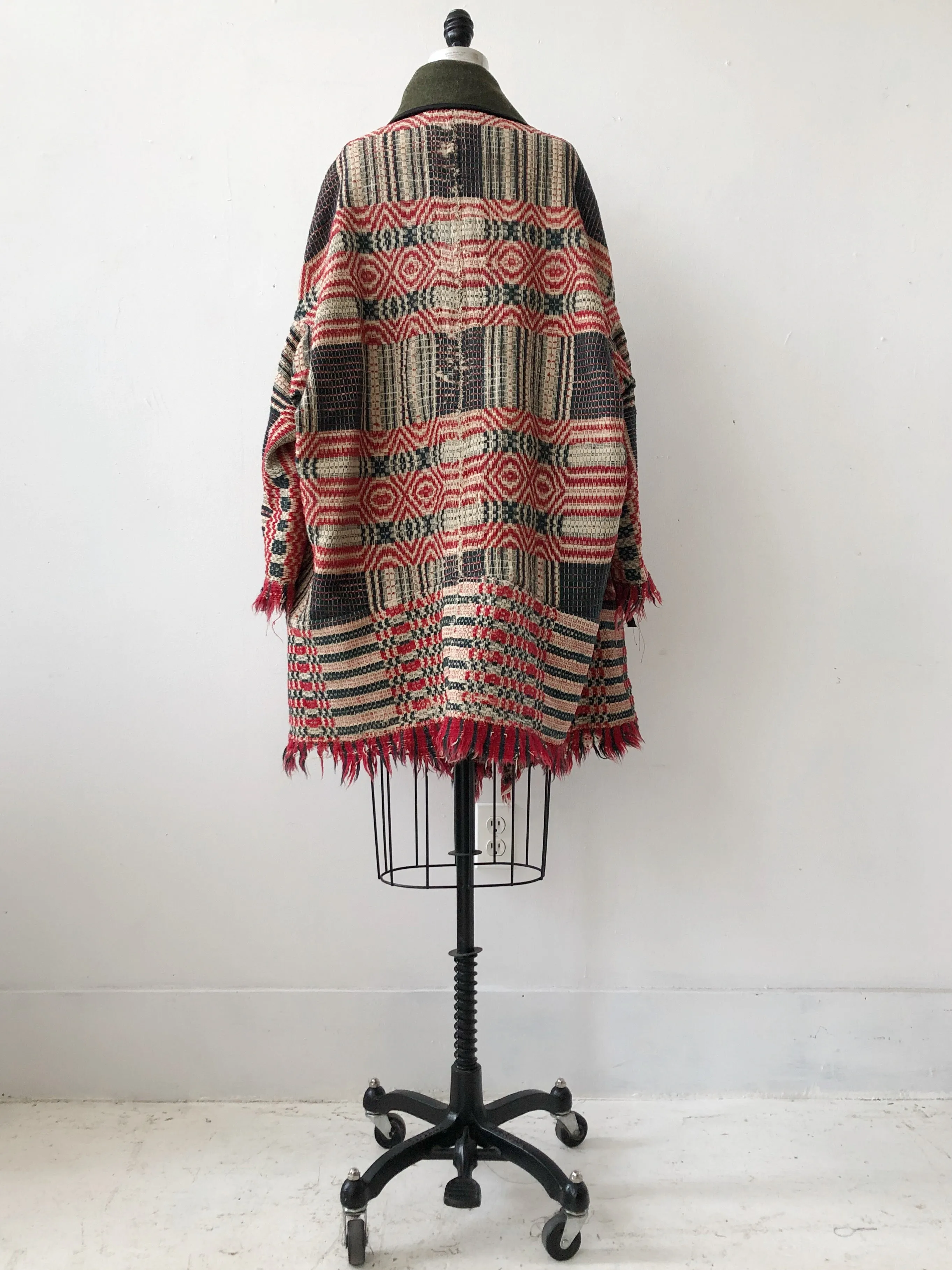 overshot army cocoon coat