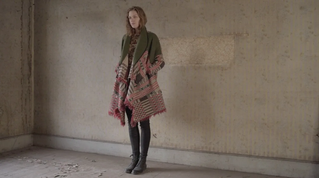 overshot army cocoon coat