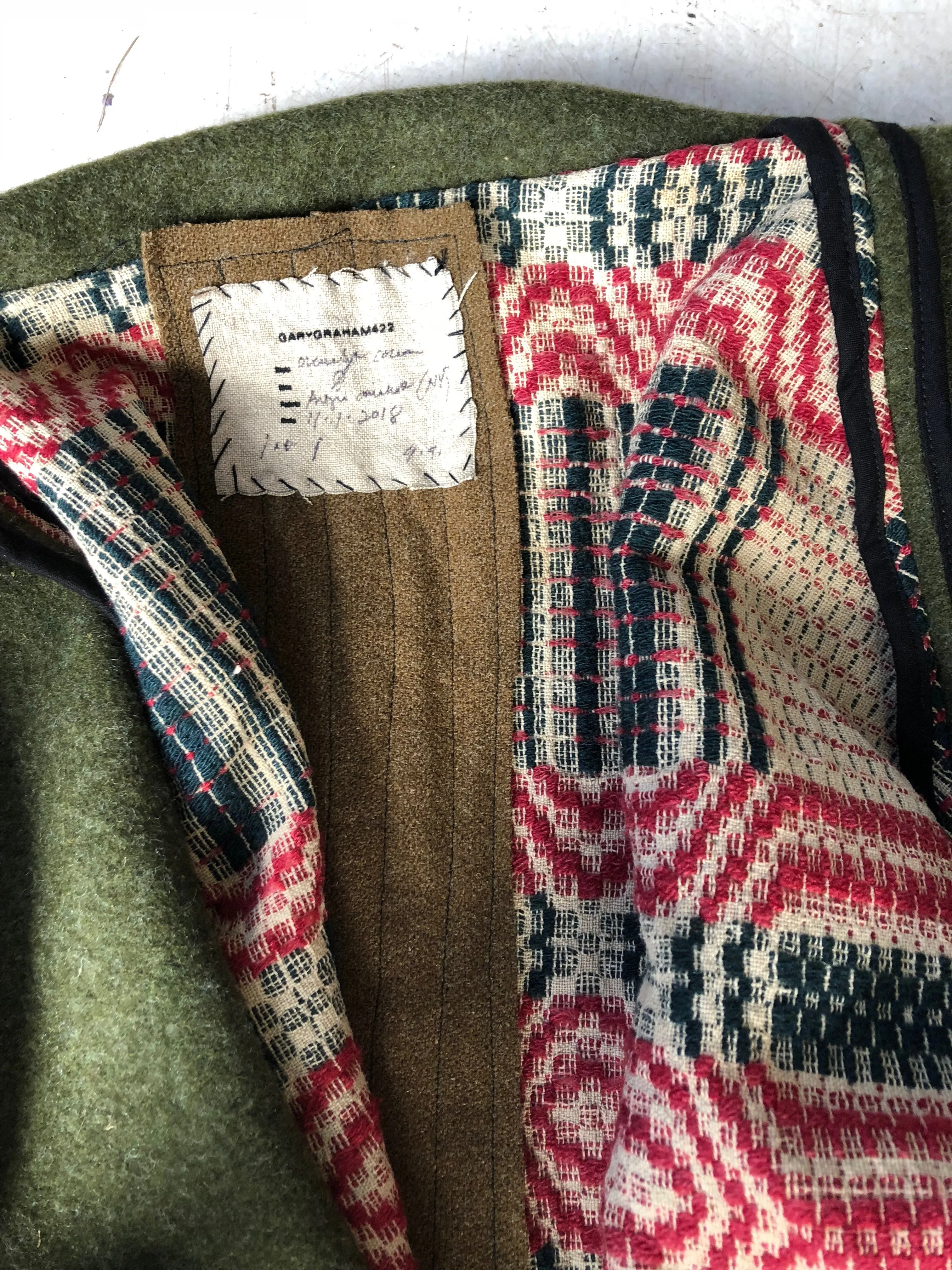 overshot army cocoon coat
