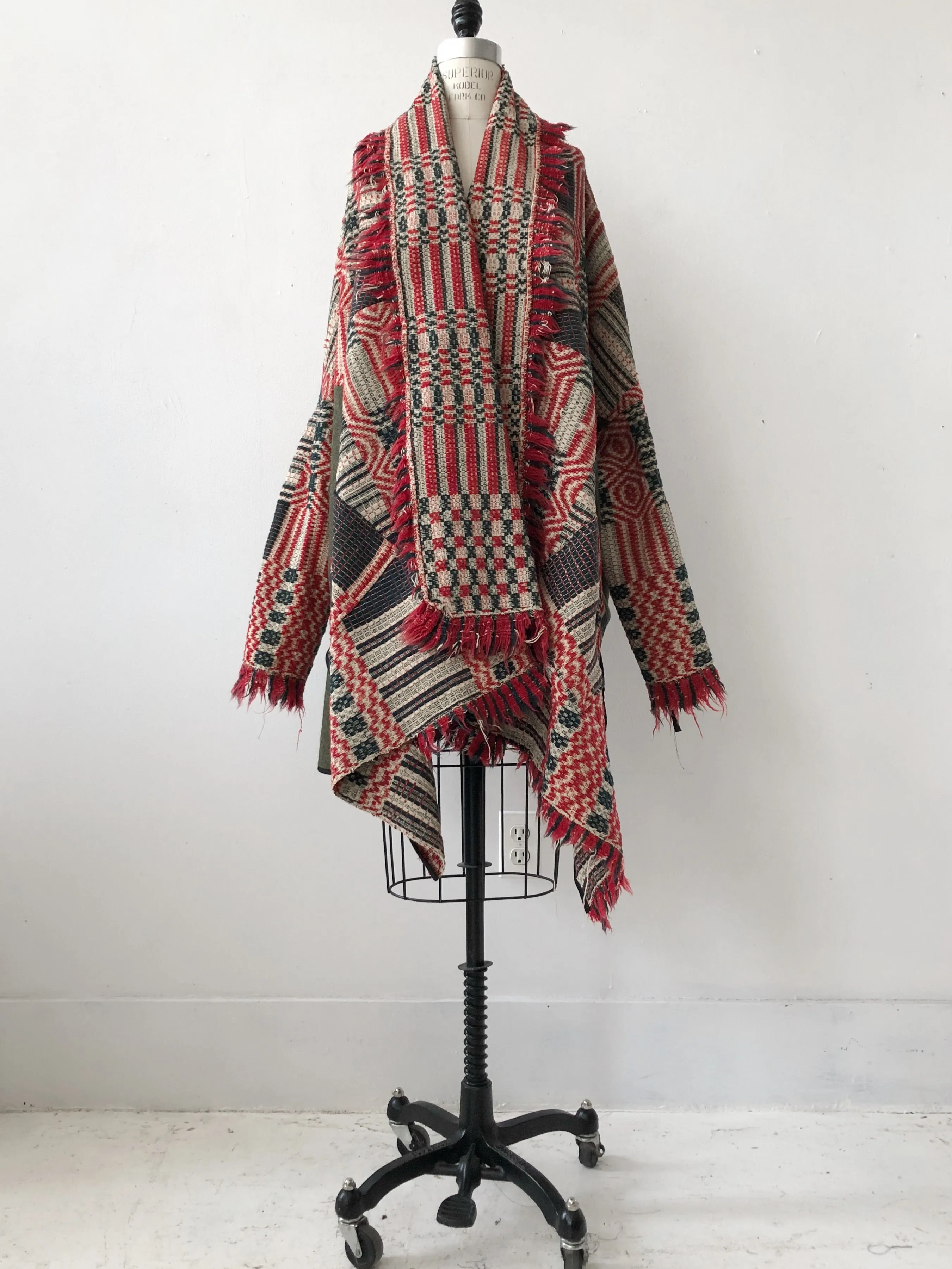 overshot army cocoon coat