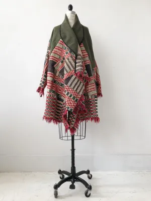 overshot army cocoon coat