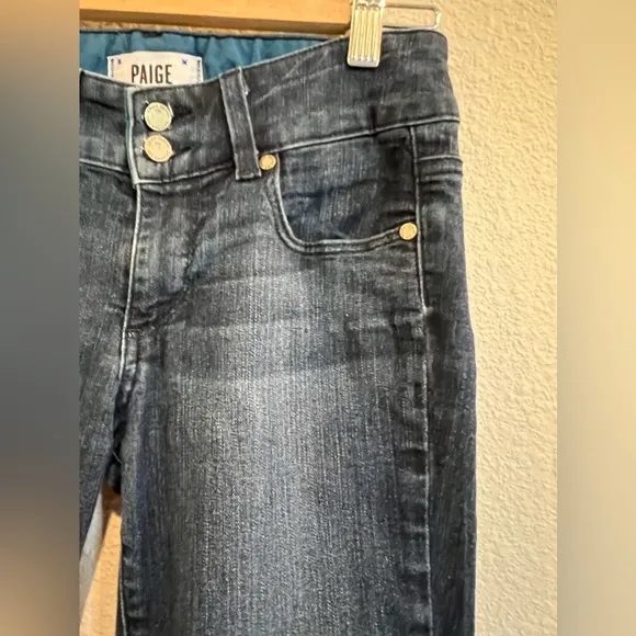 Paige Hidden Hills Straight Leg  Denim Jeans Size 25