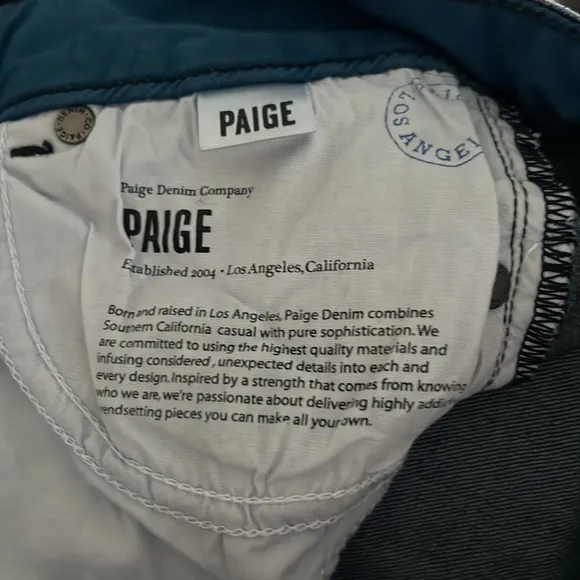 Paige Hidden Hills Straight Leg  Denim Jeans Size 25