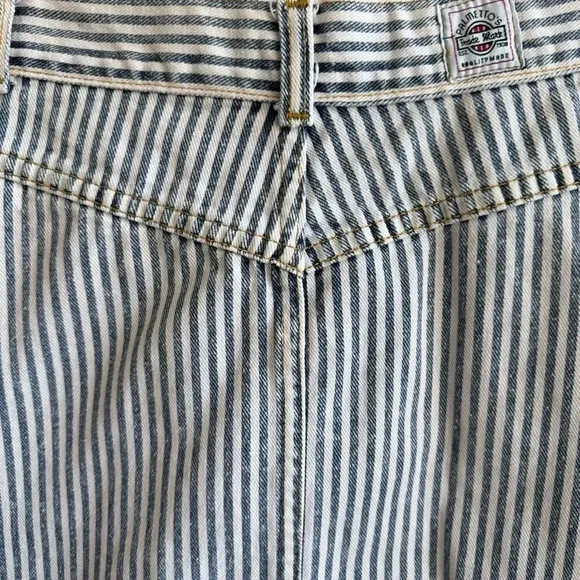 Palmetto’s Striped High Waisted Vintage 90’s Denim Skirt Womens size 11