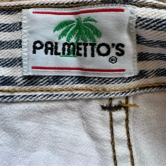 Palmetto’s Striped High Waisted Vintage 90’s Denim Skirt Womens size 11