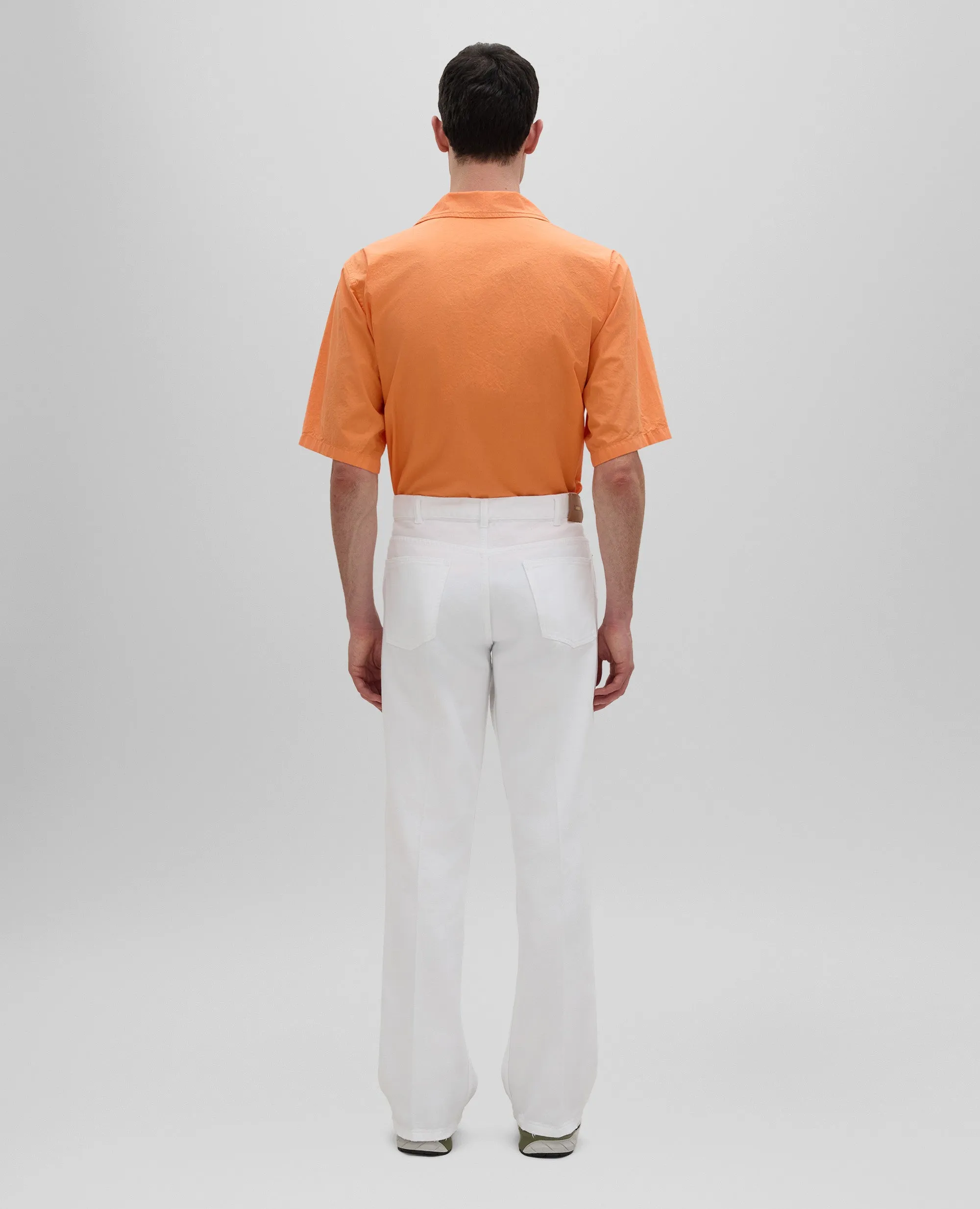 PANTALONE PRESS IN DENIM - BIANCO