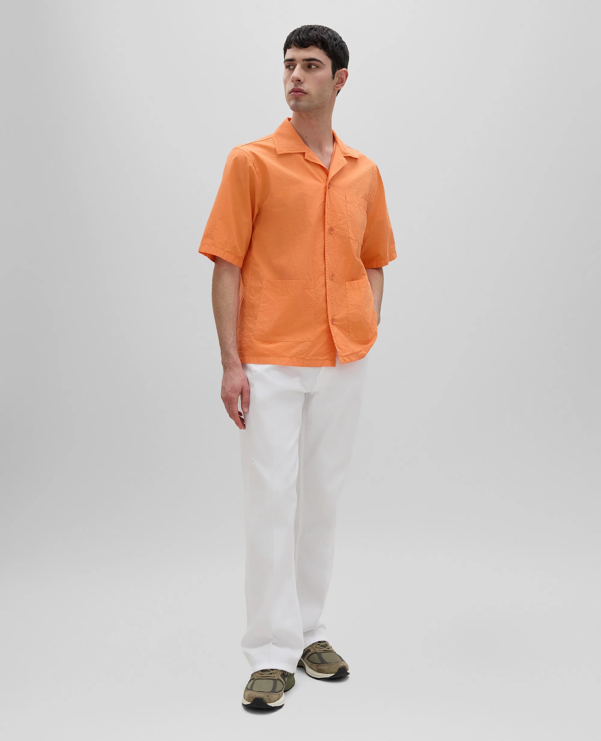 PANTALONE PRESS IN DENIM - BIANCO
