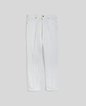 PANTALONE PRESS IN DENIM - BIANCO