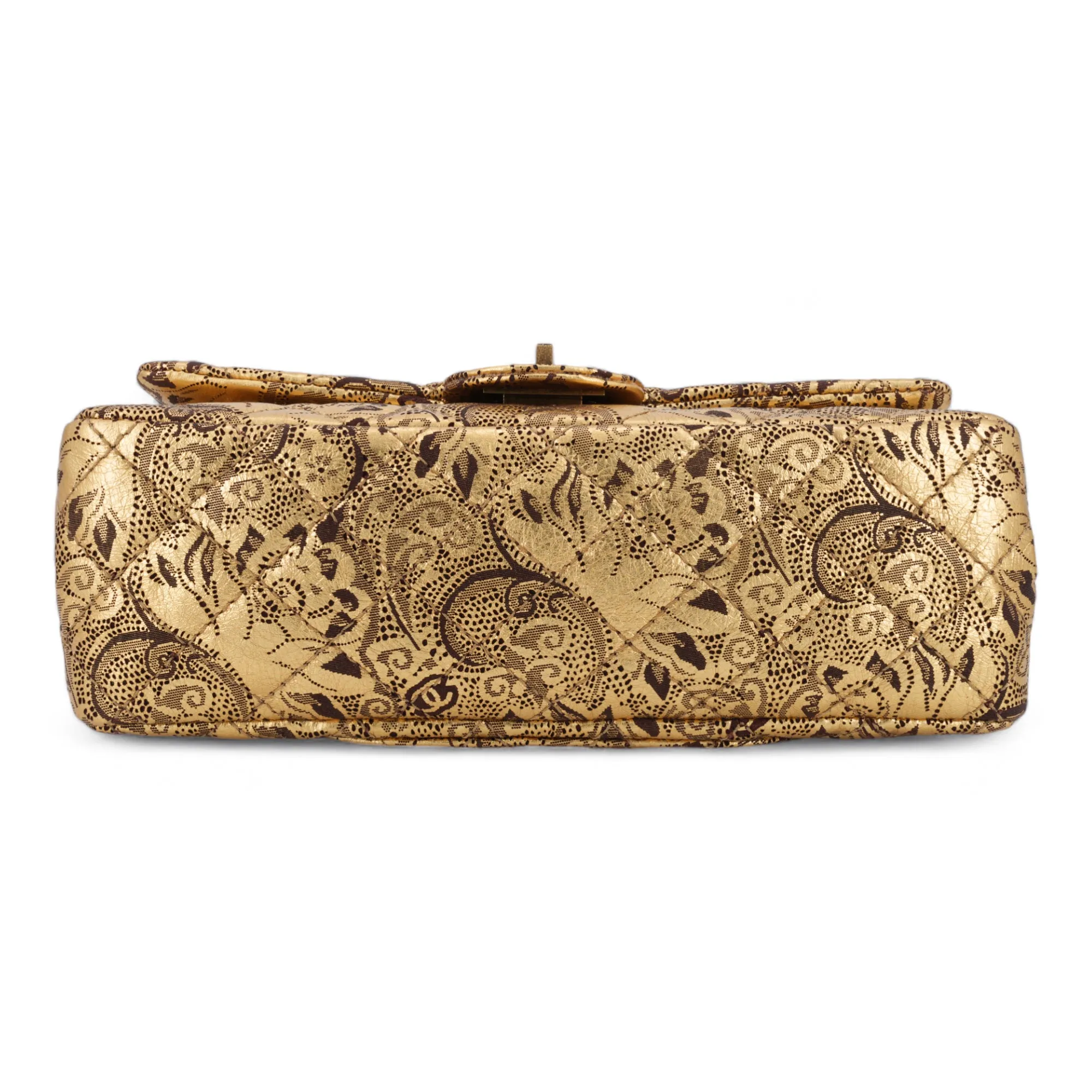 Paris-Moscow Gold Paisley Brocade 2.55 Reissue Flap Bag Size 225