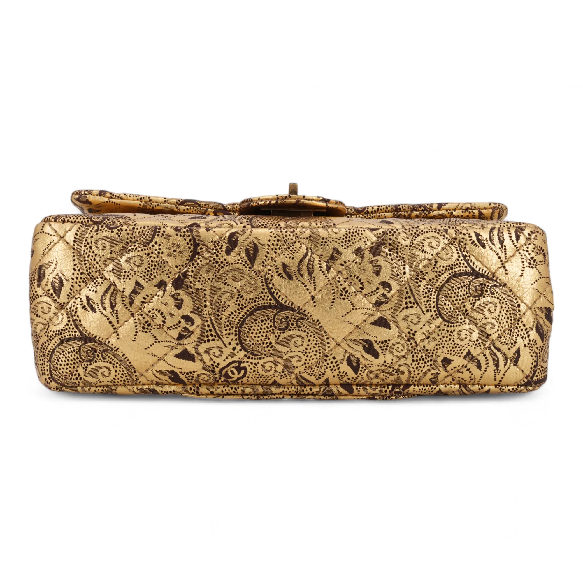Paris-Moscow Gold Paisley Brocade 2.55 Reissue Flap Bag Size 225