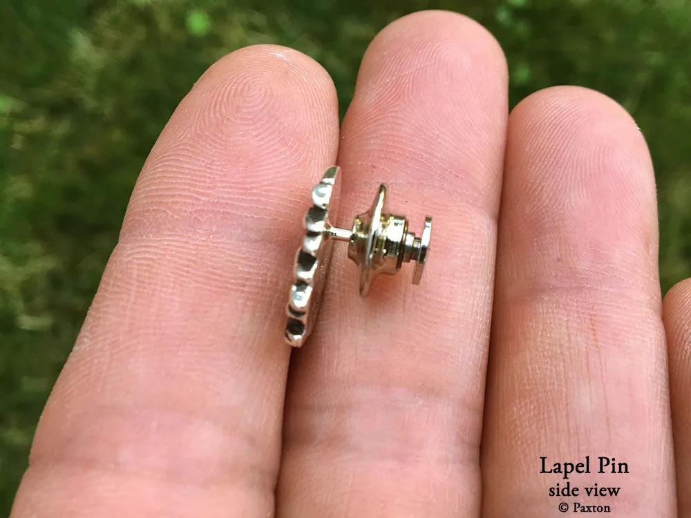 Peace Bonsai Lapel Pin or Peace Bonsai Brooch Sterling Silver