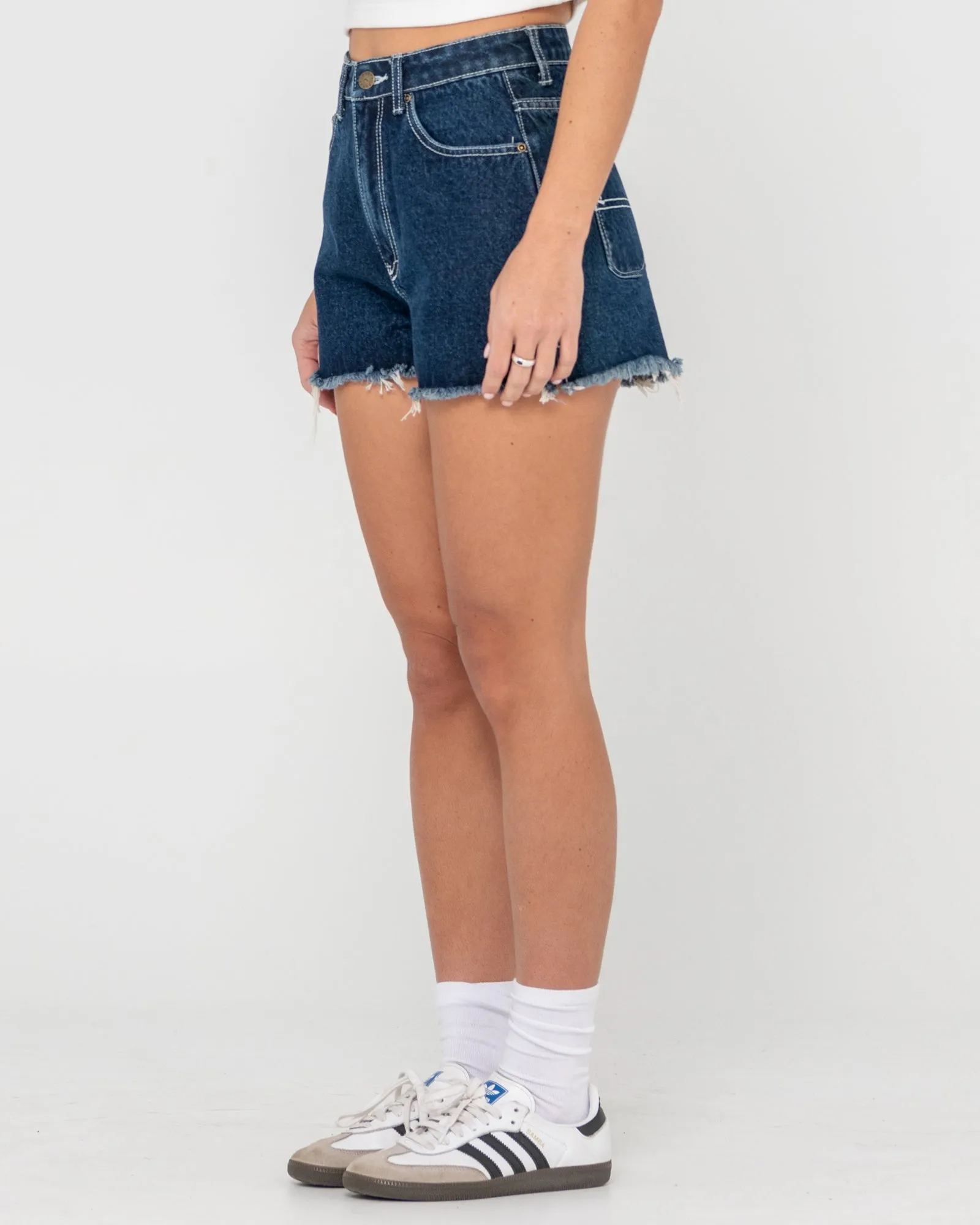 Penny Kick High Waisted Denim Short