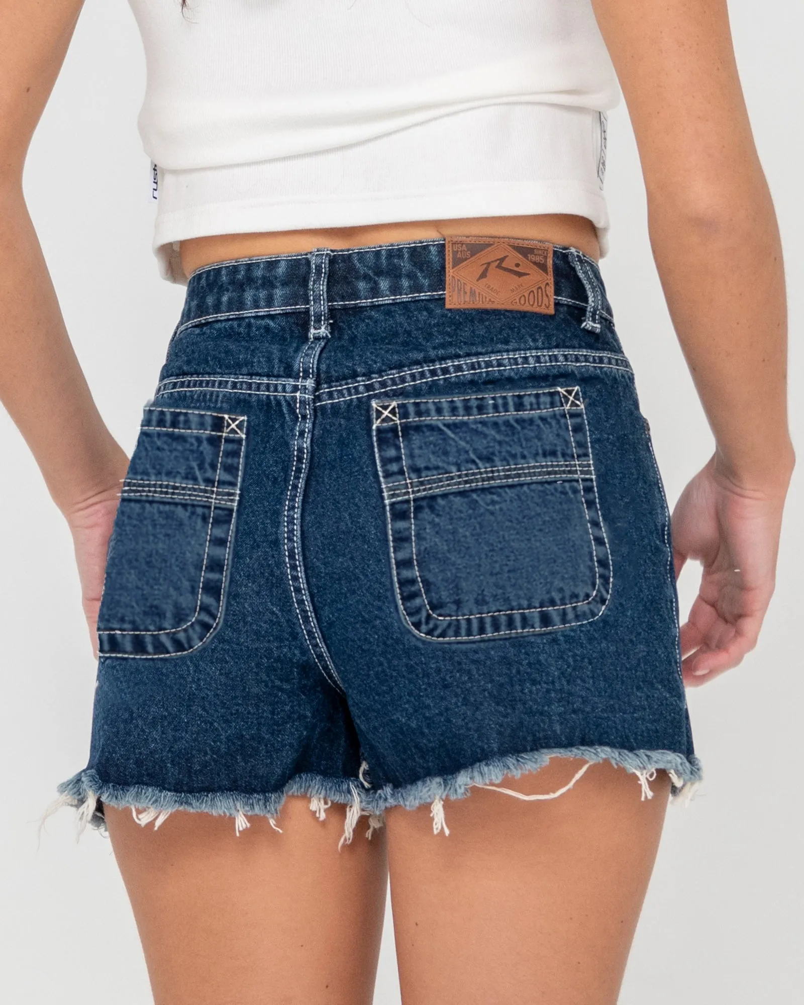 Penny Kick High Waisted Denim Short