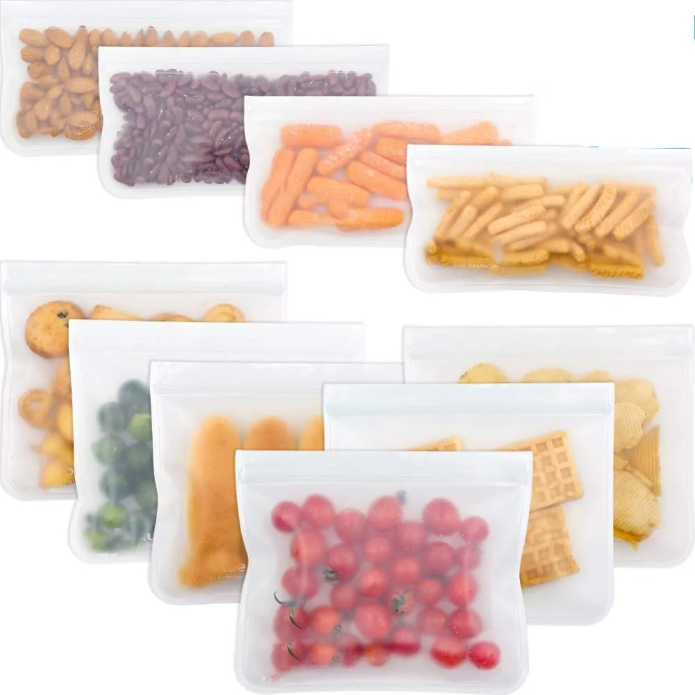 PEVA Grocery Bag Kitchen Food Freshness Protection Package Refrigerator Food Storage Envelope Bag