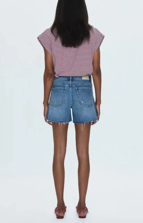 Pistola Kennedy Relazed Mid Rise Cut Off Shorts - Central Vintage