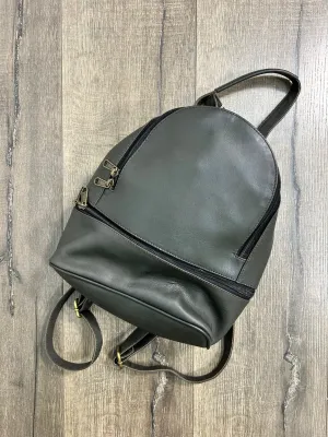 Plain Small Leather Backpack