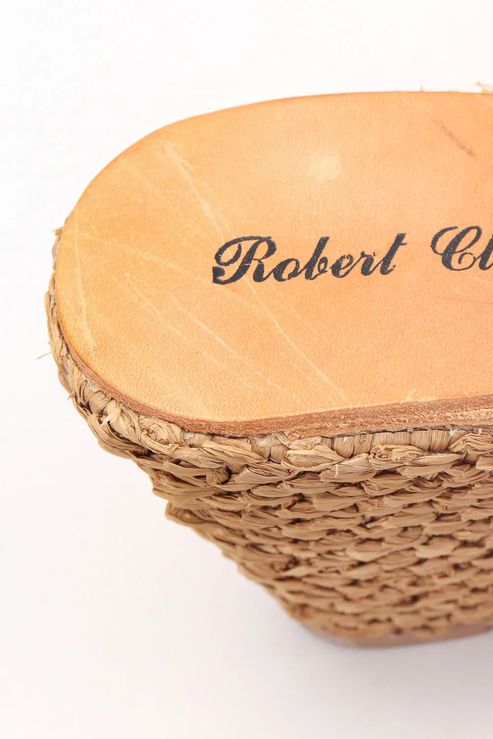 Platform Raffia Clogs