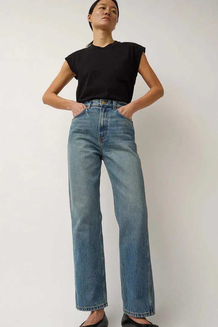 Plein High Straight in Vista Blue
