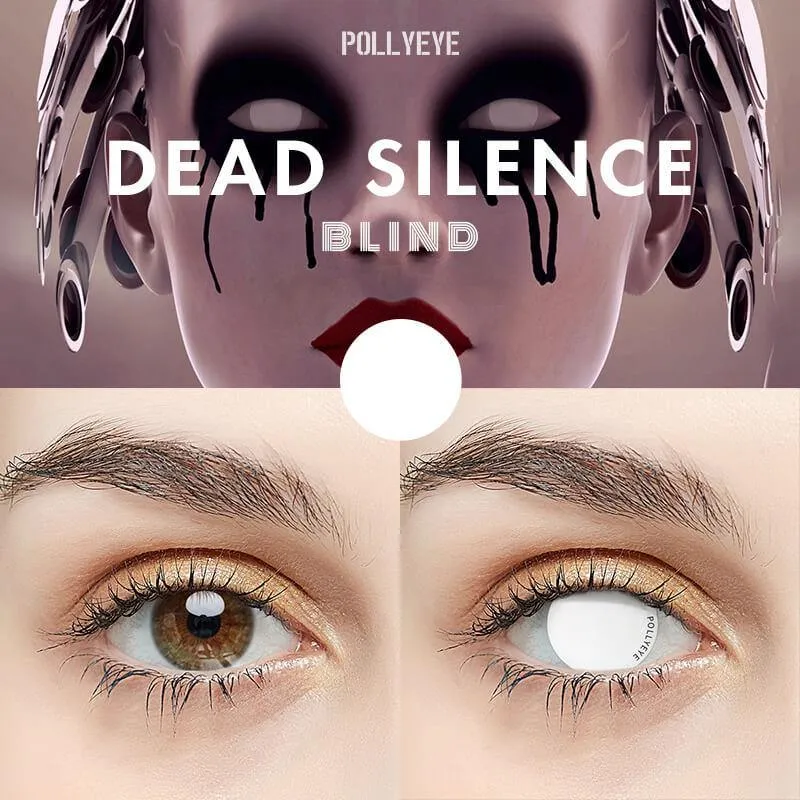 Pollyeye Blind Dead Silence White Colored Contact Lenses