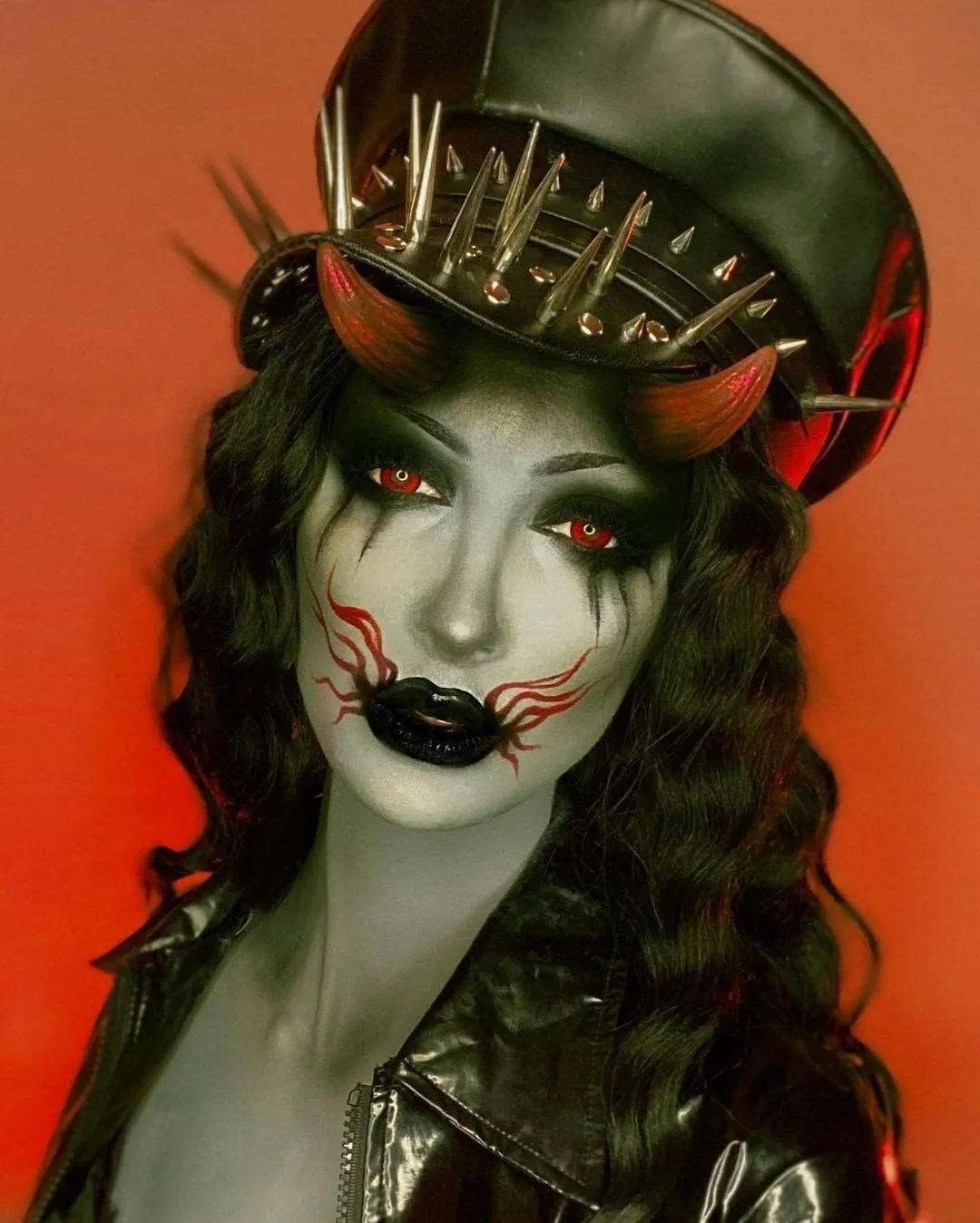 Pollyeye Demon Red Colored Contact Lenses