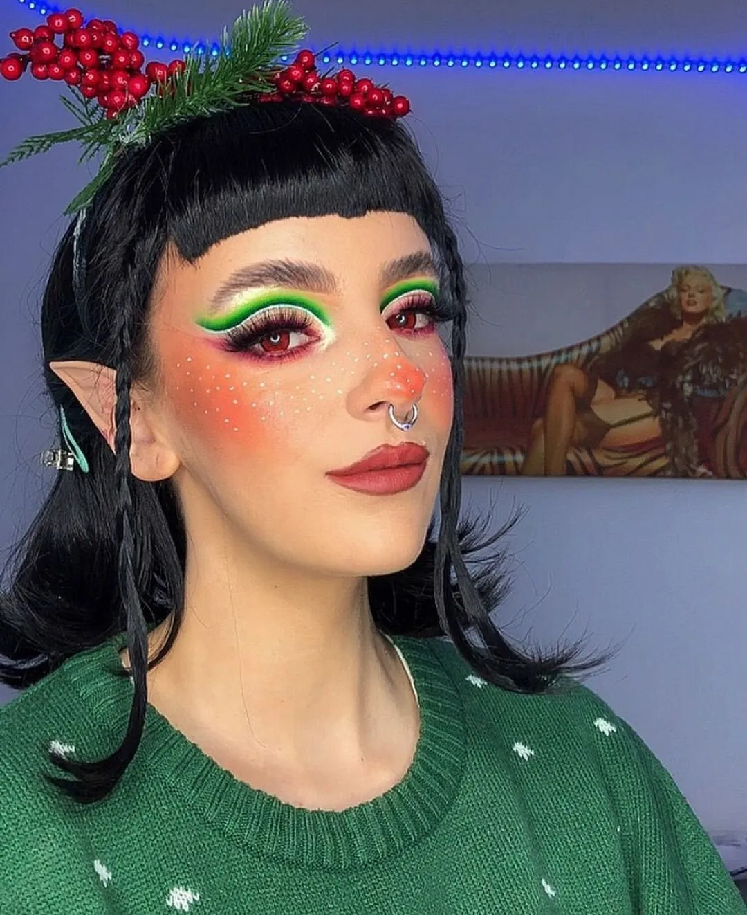 Pollyeye Demon Red Colored Contact Lenses