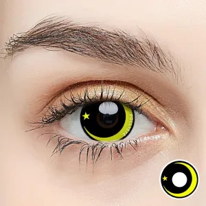 Pollyeye Moon Star Yellow Colored Contact Lenses