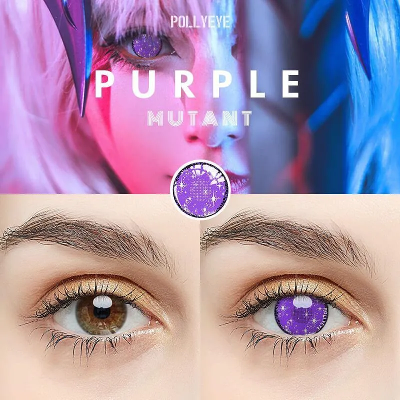 Pollyeye Mutant Purple Colored Contact Lenses