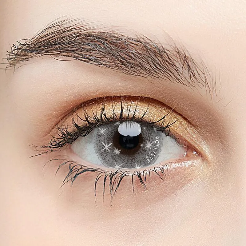 Pollyeye Mutant Silver Colored Contact Lenses