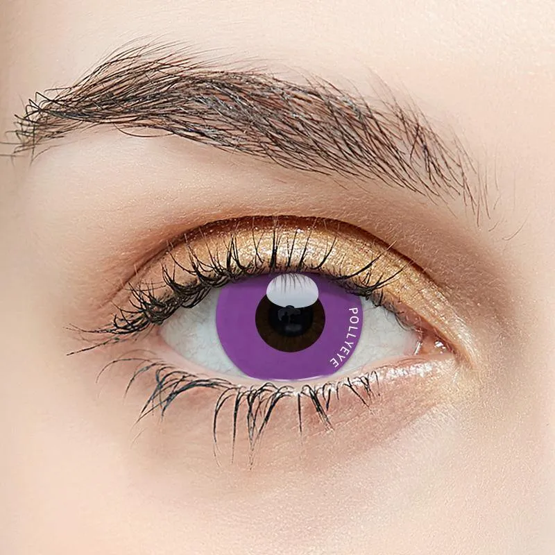 Pollyeye Pure Purple Colored Contact Lenses