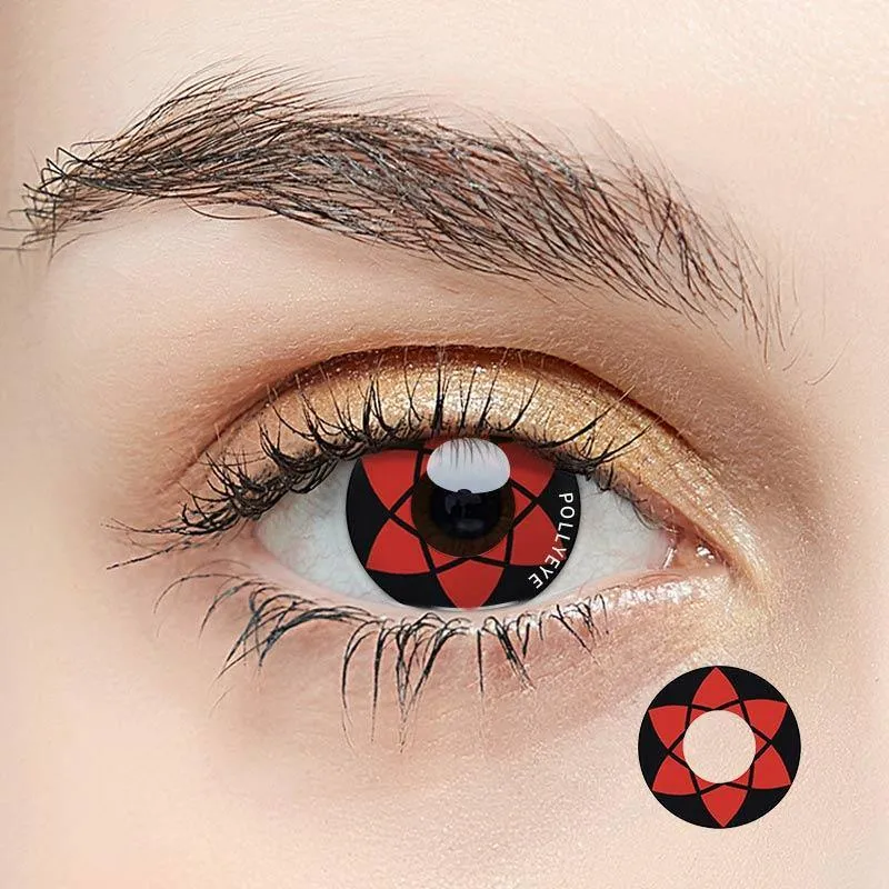 Pollyeye Sharingan Mangekyo Colored Contact Lenses