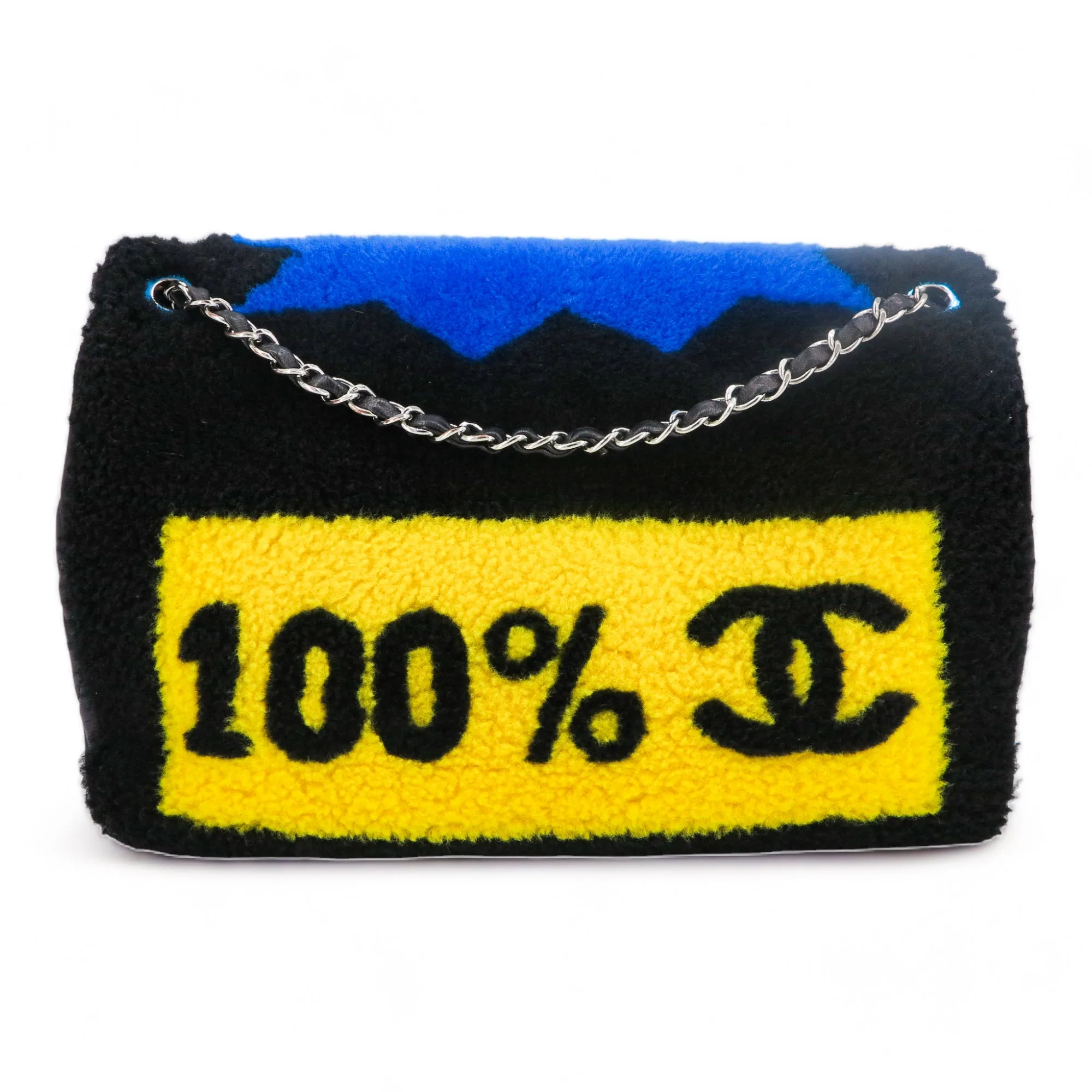 Pop Art No.5 Shearling Maxi Flap Bag