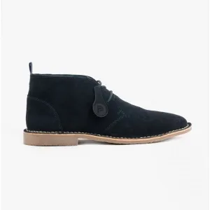 Popps VESPA Unisex Desert Boots Navy