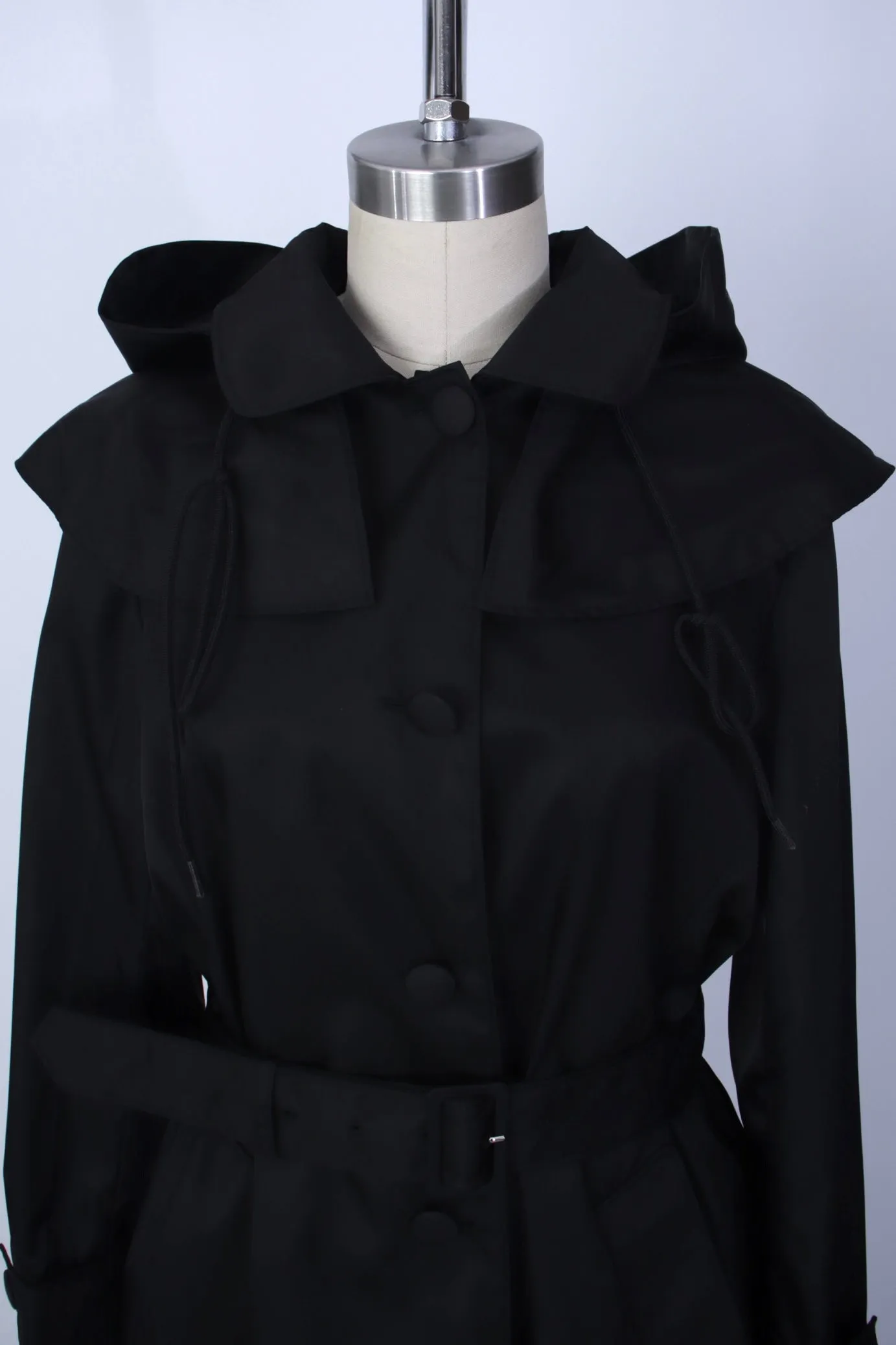 Prada Tessuto Hooded Trench Coat*