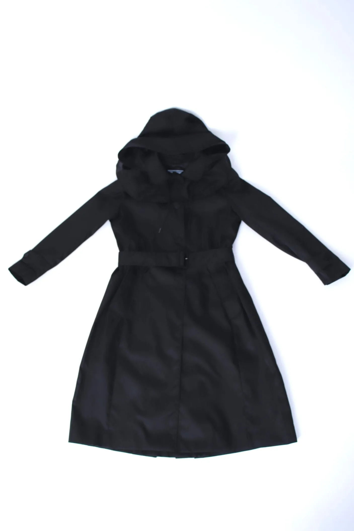 Prada Tessuto Hooded Trench Coat*