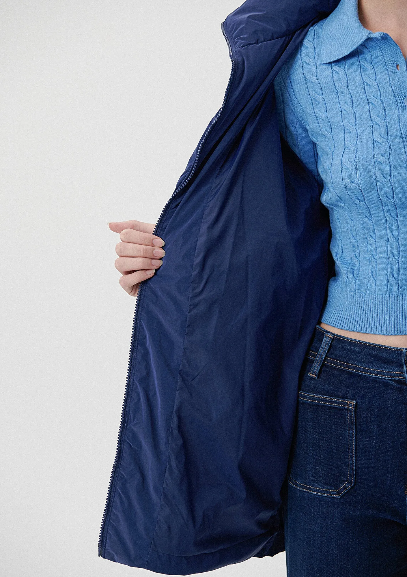 Premium Navy Puffer Jacket
