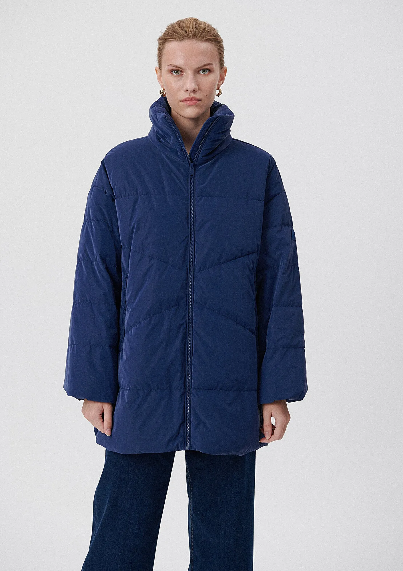 Premium Navy Puffer Jacket