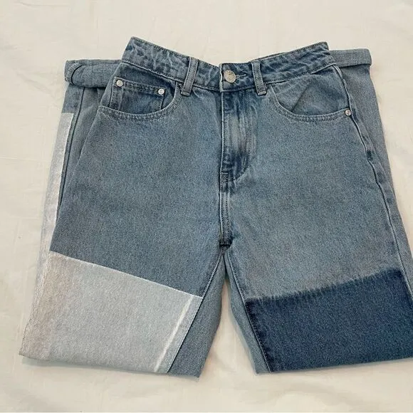 Princess Polly COFIELD MOM JEAN PATCH DENIM
