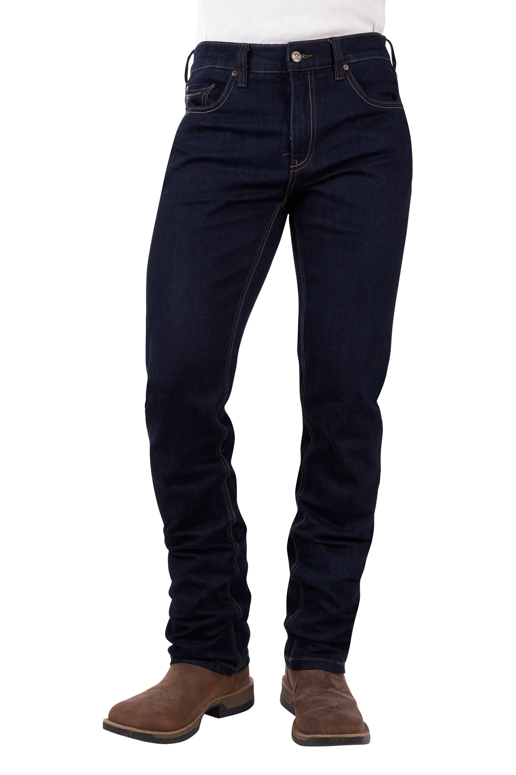 Pure Western Mens Hawkins Straight Leg Jean - Indigo - 34" Leg