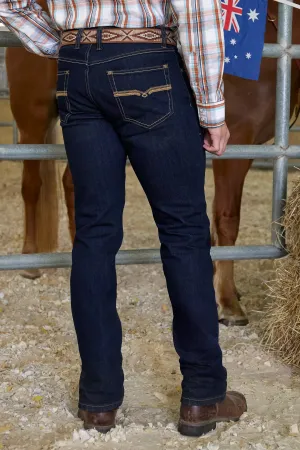 Pure Western Mens Hawkins Straight Leg Jean - Indigo - 34" Leg