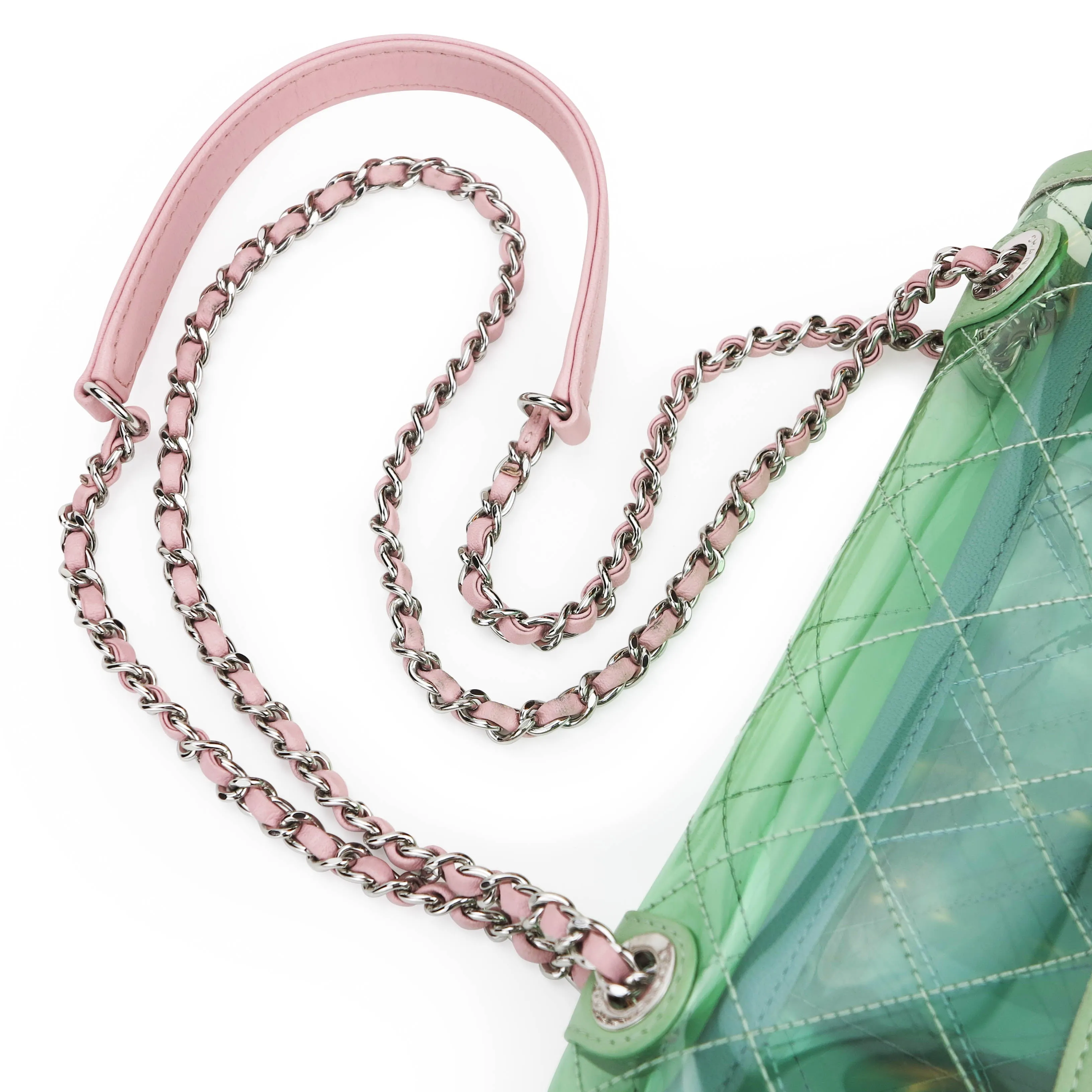 PVC Coco Splash Multicolor  Mini Flap Bag