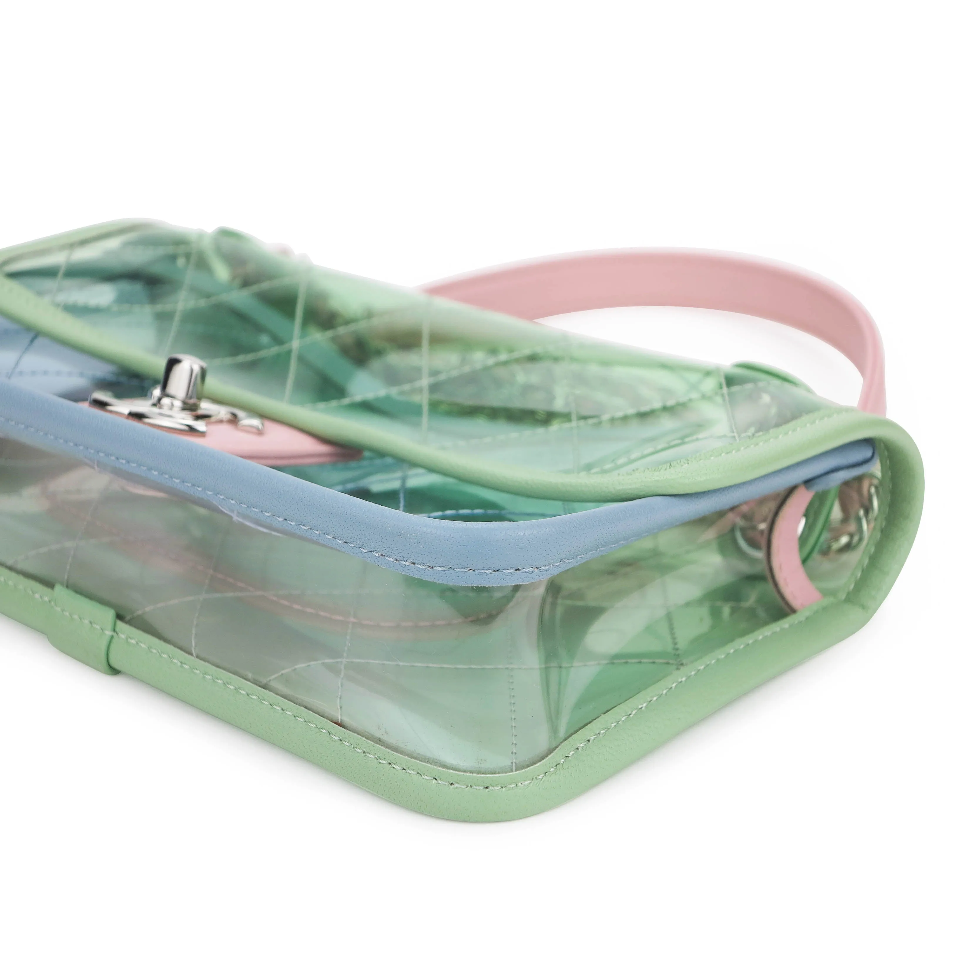 PVC Coco Splash Multicolor  Mini Flap Bag
